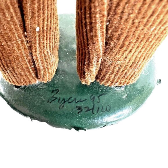 Byers Choice Caroler Man Holding Sheet Music Accordion Signed Limited Edition - Picture 3 of 12